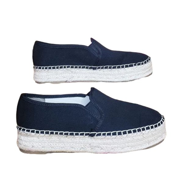 CIRCUS BY SAM EDELMAN Camellia Black Platform Espadrilles Shoes Size 8.5 - Picture 1 of 10